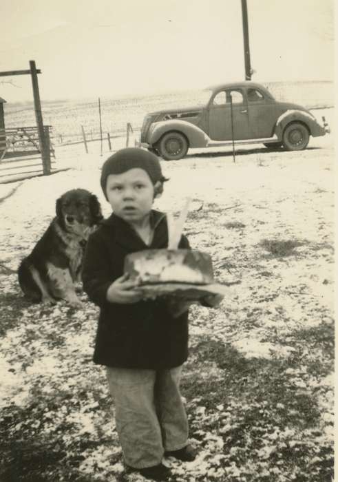 Bradgate, IA, Food and Meals, cake, Iowa, Animals, dog, Children, snow, car, Portraits - Individual, Farms, history of Iowa, Saathoff, Drucinda, Motorized Vehicles, birthday, Iowa History