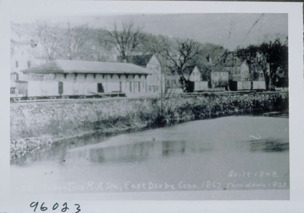 train station, train, east derby, derby, Iowa, Archives & Special Collections, University of Connecticut Library, railroad, history of Iowa, Iowa History, Derby, CT