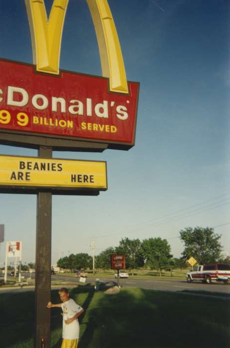 Zittergruen, Jenny, mcdonald's, restaurant, history of Iowa, Iowa History, beanie babies, Businesses and Factories, Iowa, Cedar Rapids, IA, sign, Children, Portraits - Individual