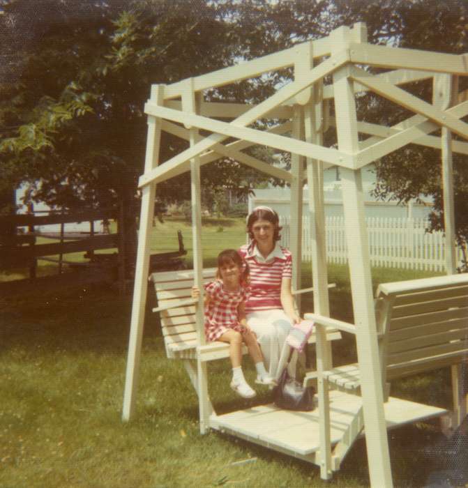 Portraits - Group, Cedar Falls, IA, history of Iowa, Iowa History, girl, woman, Iowa, swing, Lamb, Meghan, Leisure