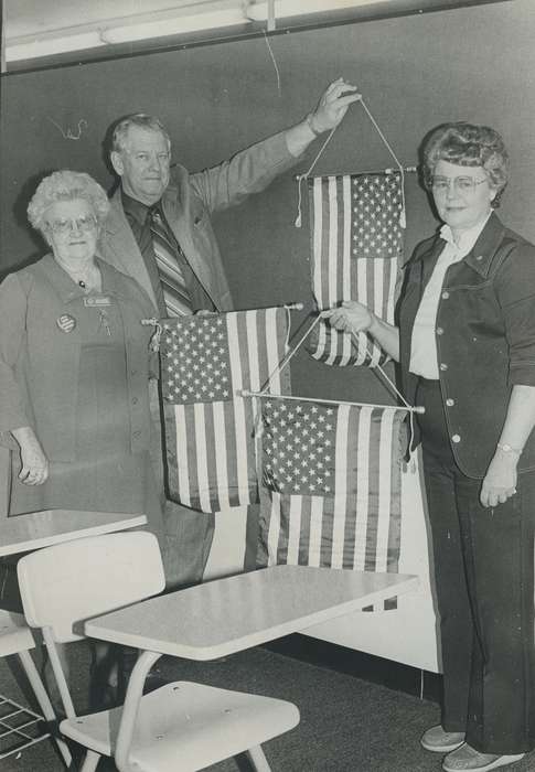 Civic Engagement, Waverly Public Library, vfw, flag, Iowa, history of Iowa, Iowa History, american flag, Leisure, Waverly, IA, Portraits - Group