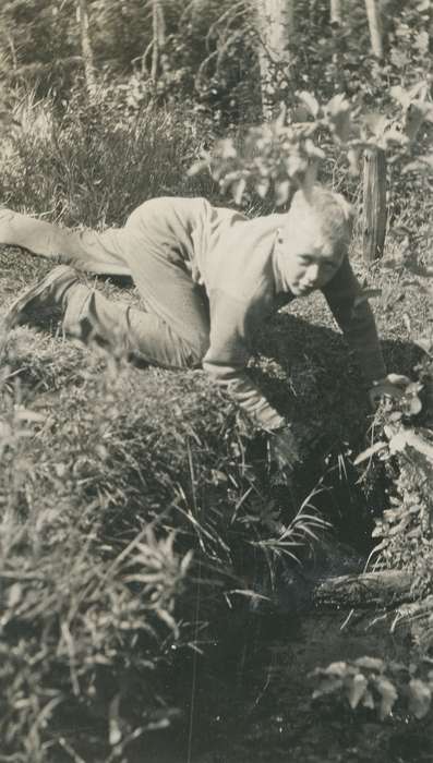 history of Iowa, Iowa History, creek, Webster City, IA, Lakes, Rivers, and Streams, Iowa, boy, McMurray, Doug, Children