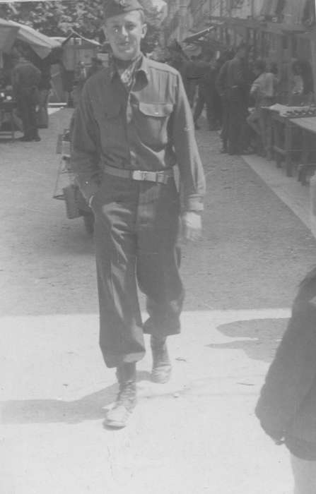 Military and Veterans, history of Iowa, Iowa History, Cities and Towns, army, Busse, Victor, Iowa, Italy