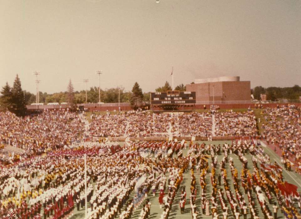 Iowa, Iowa City, IA, university of iowa, Schools and Education, football, stadium, Sports, Schmillen, Gloria, marching band, history of Iowa, Iowa History