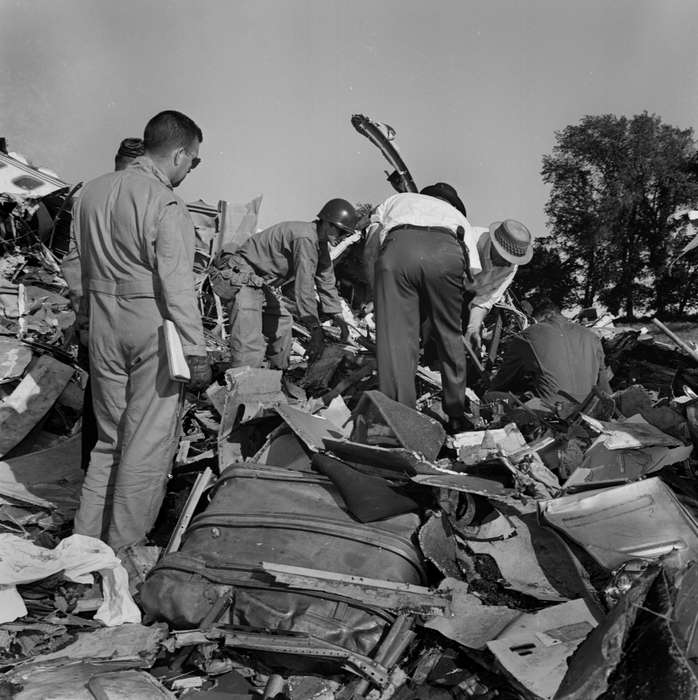 history of Iowa, Iowa History, Lemberger, LeAnn, Wrecks, Motorized Vehicles, Unionville, MO, airplane, crash, Iowa, helmet
