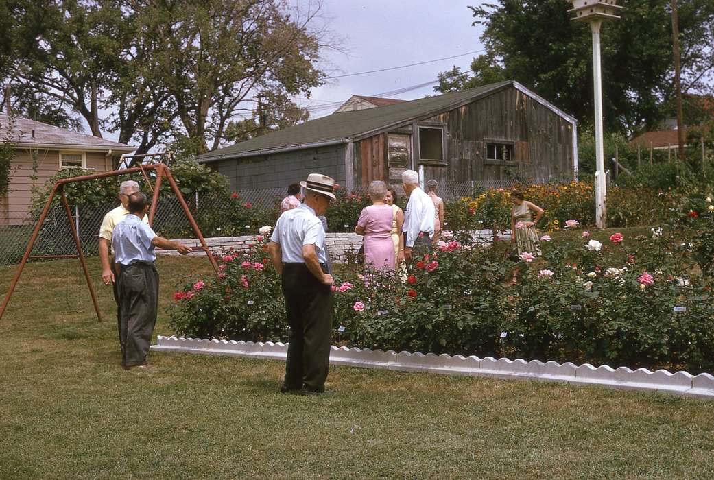 Iowa History, Leisure, Iowa, history of Iowa, swing set, Koscielak, Susan J., Homes, hat, garden, Des Moines, IA, rose