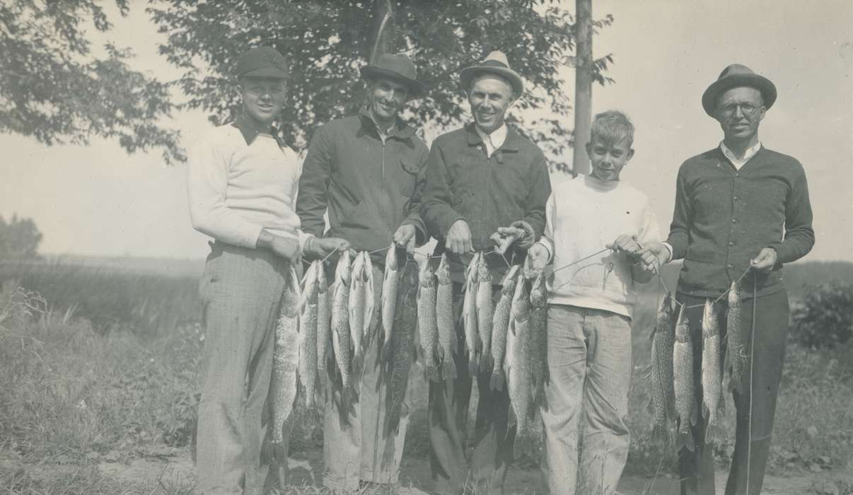 Portraits - Group, Lake Inquadona, MN, Animals, Iowa History, Iowa, pike, McMurray, Doug, Travel, Outdoor Recreation, fishing, history of Iowa, fish