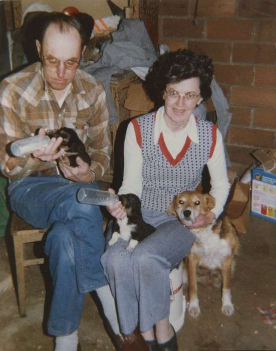Portraits - Group, Titonka, IA, history of Iowa, Iowa History, puppy, Schutter, Rachel, Animals, puppies, Iowa, dog