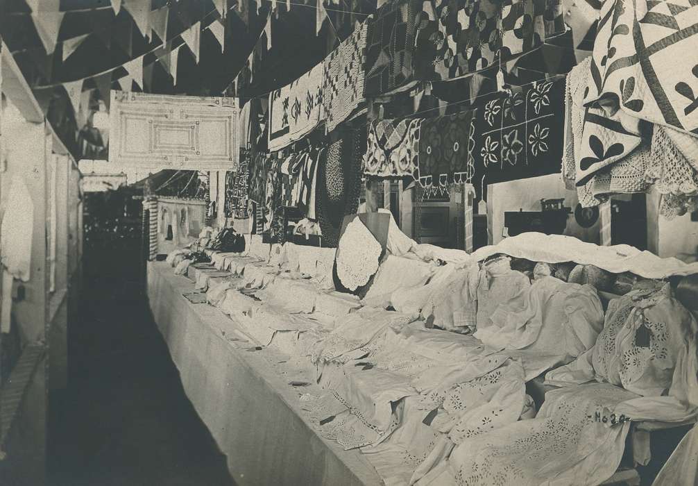 fair, sewing, quilt, Fairs and Festivals, county fair, Iowa History, Waverly Public Library, Iowa, history of Iowa, correct date needed, clothes, Waverly, IA