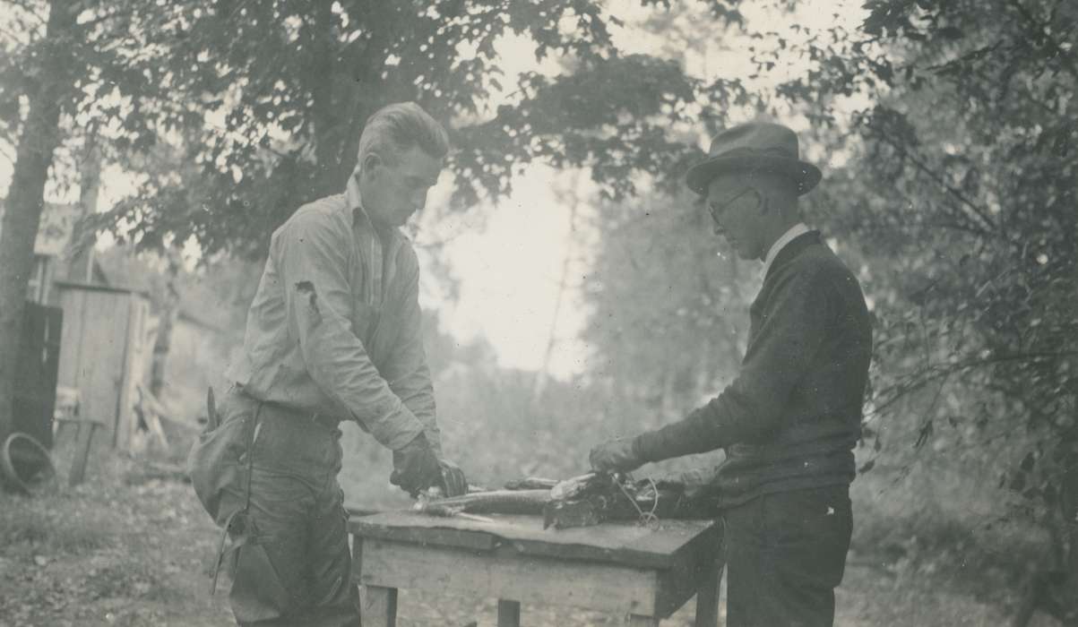 fishing, gutting a fish, fish, Iowa History, Lake Inquadona, MN, McMurray, Doug, Iowa, history of Iowa, Outdoor Recreation, pike, Travel