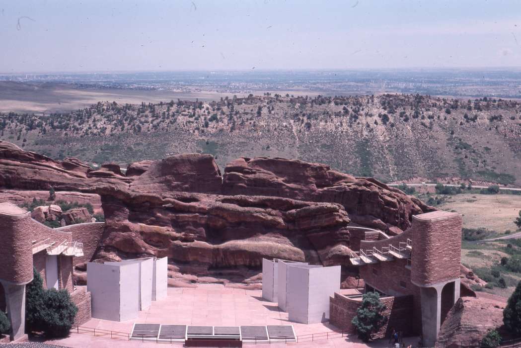stage, red rocks amphitheater, Morrison, CO, rock formation, Iowa History, Zischke, Ward, Iowa, history of Iowa, amphitheater, Landscapes, Travel, mountain