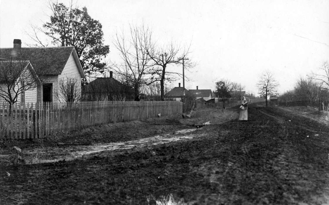 Iowa, dirt street, Homes, house, Lemberger, LeAnn, Cities and Towns, Brazil, IA, history of Iowa, Iowa History