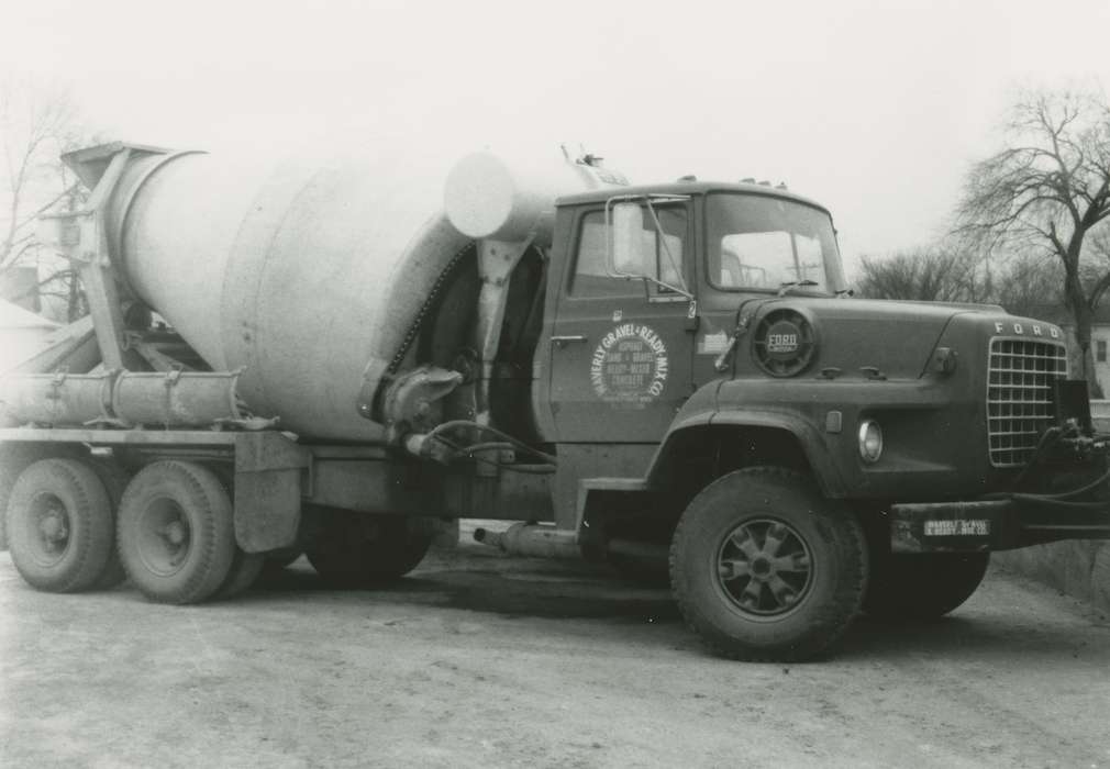 history of Iowa, Iowa History, Iowa, truck, cement truck, Waverly Public Library, Labor and Occupations