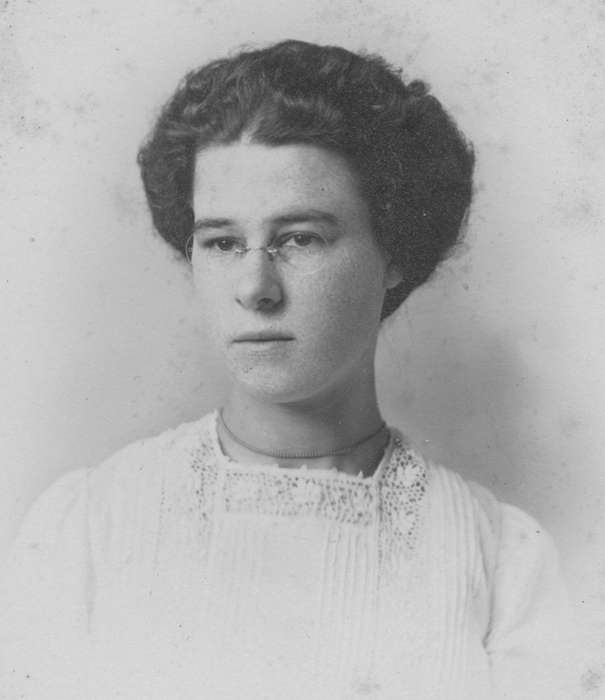 glasses, history of Iowa, Iowa, Iowa History, Northwood, IA, Myli, Diane, Portraits - Individual