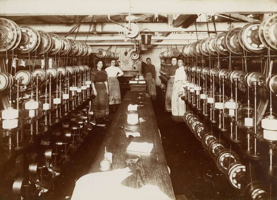 history of Iowa, women, factory, Iowa History, females, workers, Iowa, Archives & Special Collections at the Thomas J. Dodd Research Center, University of Connecticut Library, Ansonia, CT