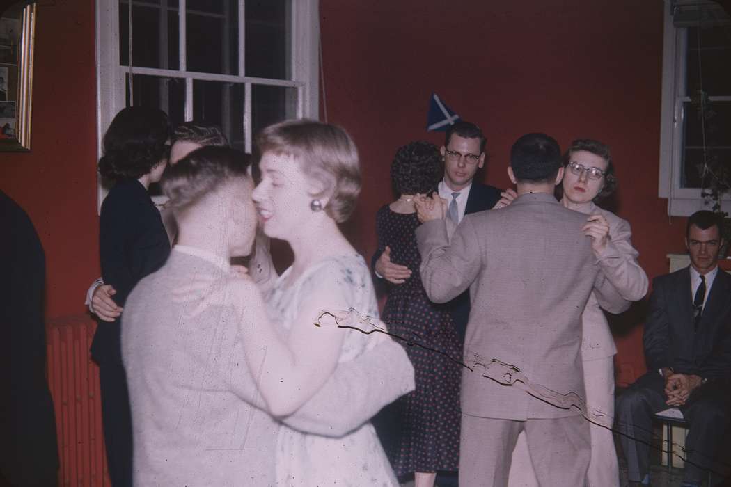 candid, dancing, Iowa, Waterloo, IA, couple, Iowa History, dance, Leisure, party, Sack, Renata, history of Iowa, glasses