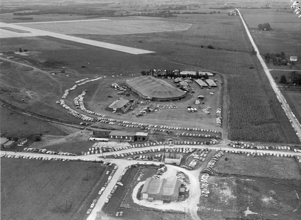 Businesses and Factories, Iowa History, Iowa, circus, Lemberger, LeAnn, Ottumwa, IA, Aerial Shots, history of Iowa