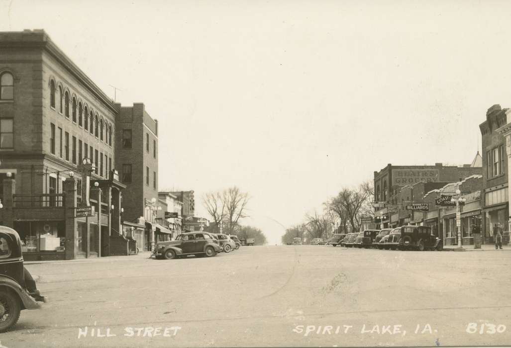 Palczewski, Catherine, history of Iowa, Spirit Lake, IA, Iowa, Cities and Towns, car, main street, Iowa History