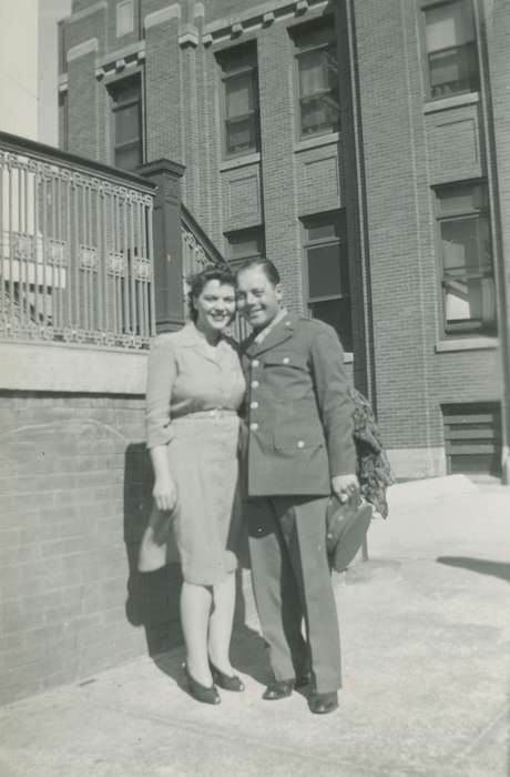 Portraits - Group, uniform, Travel, world war ii, Iowa, Military and Veterans, Cheyenne, WY, Campopiano Von Klimo, Melinda, wwii, history of Iowa, Iowa History