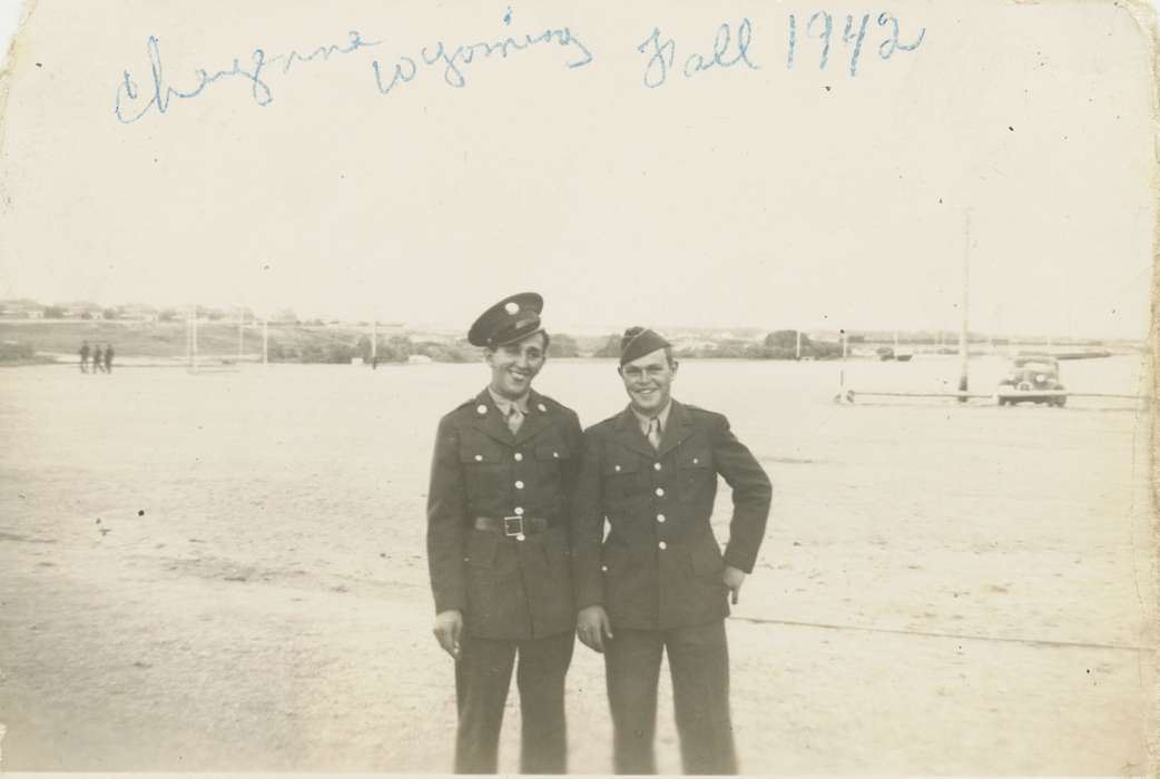 Portraits - Group, uniform, Travel, Iowa, Smith, Diane, Military and Veterans, Cheyenne, WY, history of Iowa, Iowa History