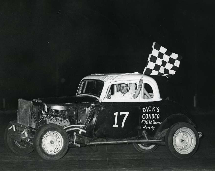 tunis speedway, racecar, history of Iowa, Iowa History, Entertainment, racecar driver, Motorized Vehicles, Volgarino, Jim, car, speedway, Iowa, Waterloo, IA