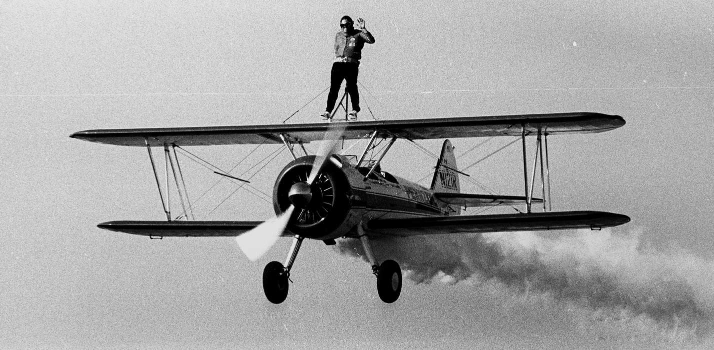 Ottumwa, IA, history of Iowa, Lemberger, LeAnn, airplane, pilot, Iowa, Portraits - Individual, Entertainment, Iowa History, plane, air show