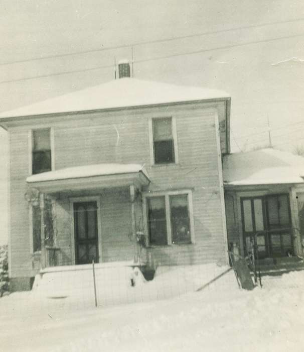 history of Iowa, Iowa History, Vsetecka, Delores, Cresco, IA, Iowa, rural, Homes, snow, home
