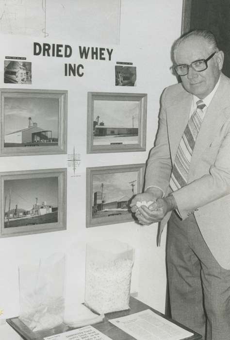 history of Iowa, Iowa History, Businesses and Factories, whey, Jones, Deb, Monticello, IA, Iowa, businessman, suit, Portraits - Individual