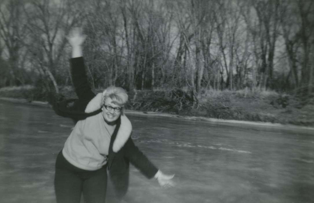 skating, Cedar Falls, IA, history of Iowa, Garrison, Ginnie, Iowa History, Iowa, Leisure, ice, Portraits - Individual