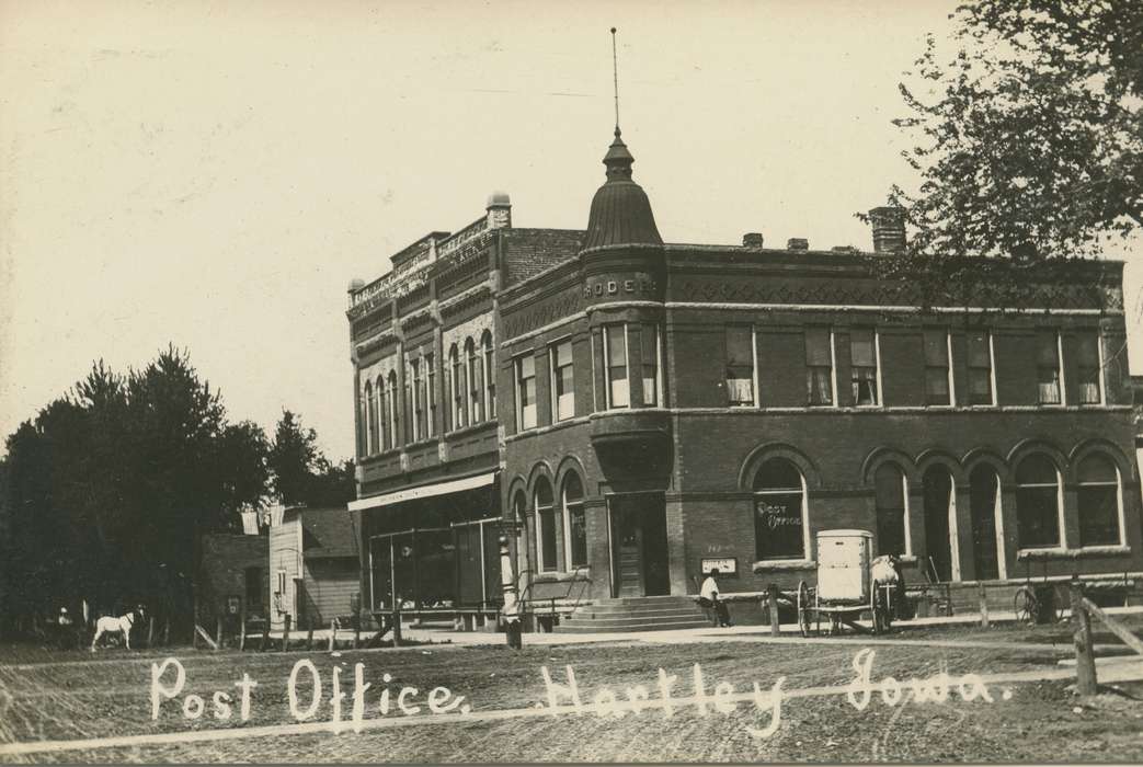 Main Streets & Town Squares, post office, history of Iowa, Iowa History, Businesses and Factories, Iowa, Hartley, IA, Cities and Towns, Palczewski, Catherine