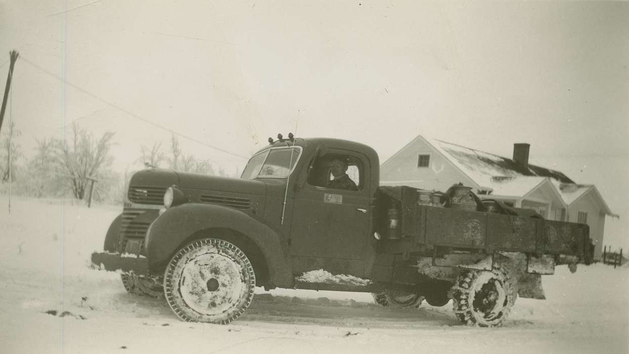 Andrew, Margery, history of Iowa, Iowa History, Winter, Motorized Vehicles, truck, Iowa, Walnut, IA