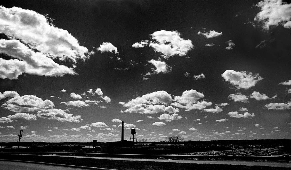 history of Iowa, Iowa History, Ottumwa, IA, Lemberger, LeAnn, clouds, john deere, water tower, sky, Iowa, Cities and Towns, Landscapes, skyline
