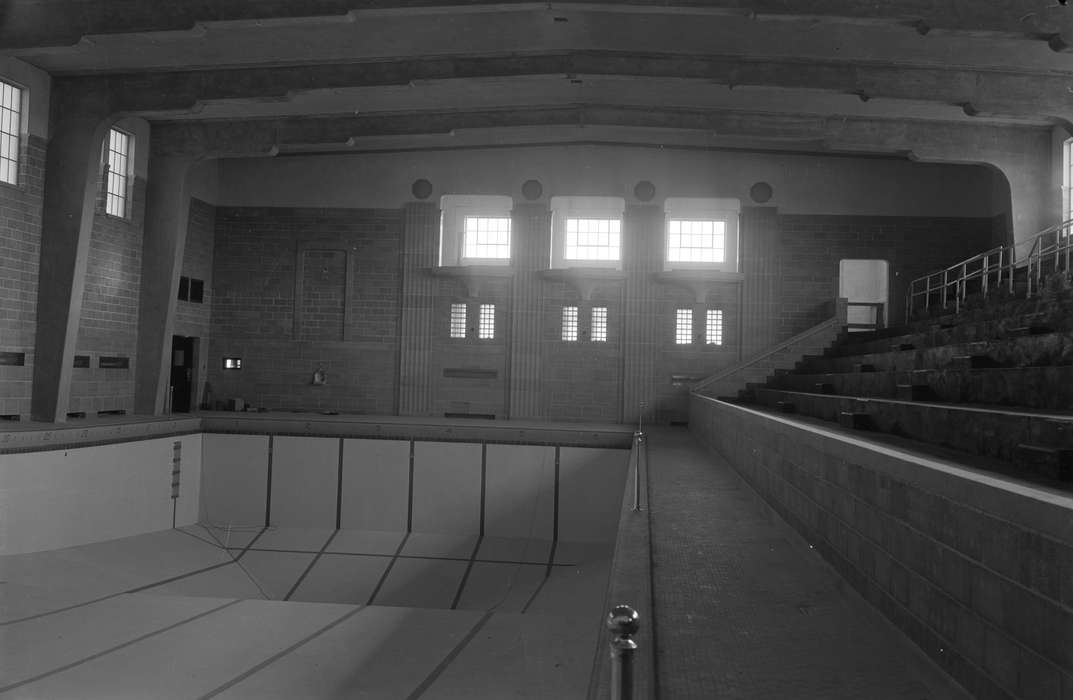 bleachers, Cedar Falls, IA, history of Iowa, Iowa History, uni, iowa state teachers college, swimming pool, UNI Special Collections & University Archives, Iowa, Schools and Education, university of northern iowa