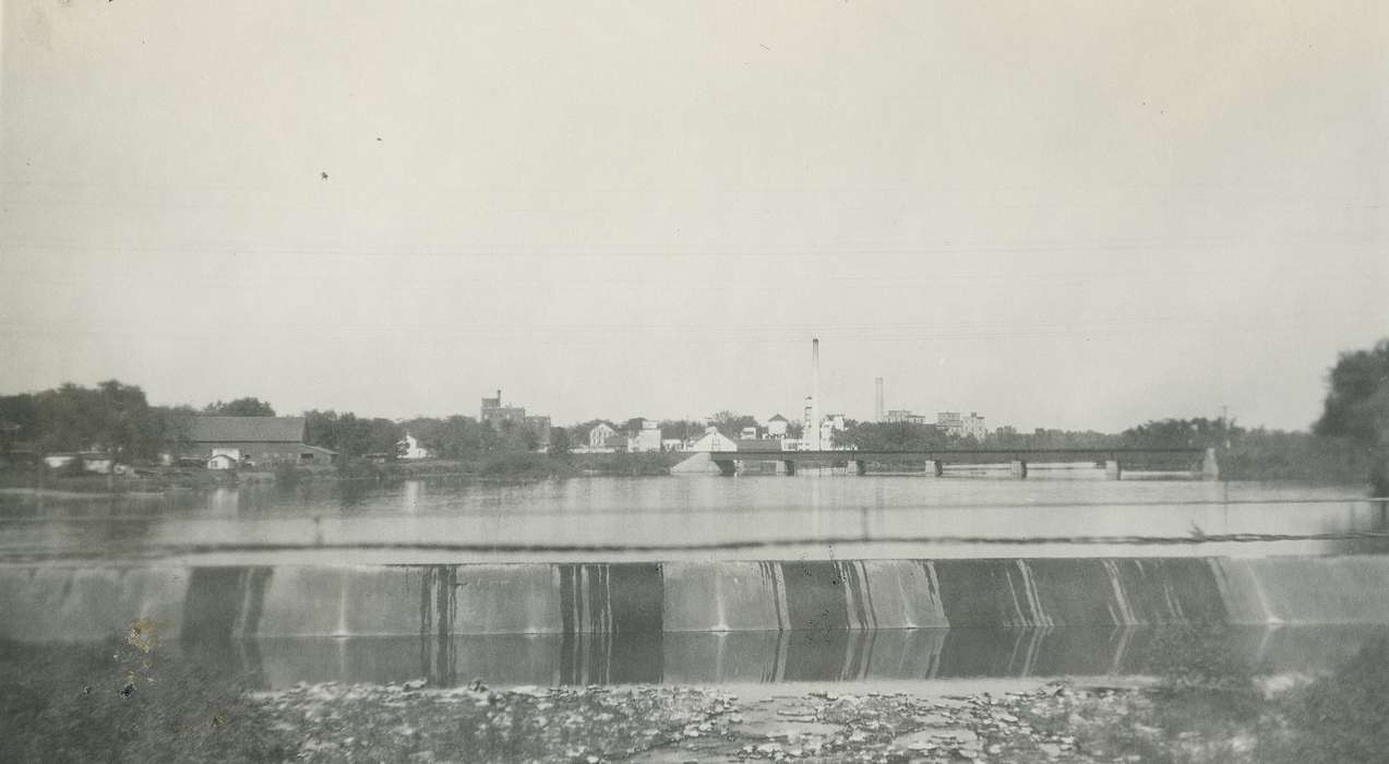 Iowa History, Waverly, IA, landscape, history of Iowa, Iowa, Lakes, Rivers, and Streams, Waverly Public Library, Businesses and Factories, dam, river, Landscapes