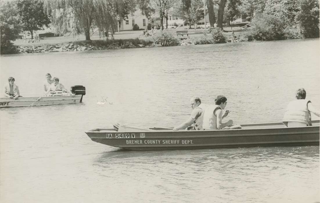 history of Iowa, boat, Waverly Public Library, Waverly, IA, tree, Iowa, river, cedar river, vest, Iowa History, sheriff, Lakes, Rivers, and Streams, bench, Labor and Occupations