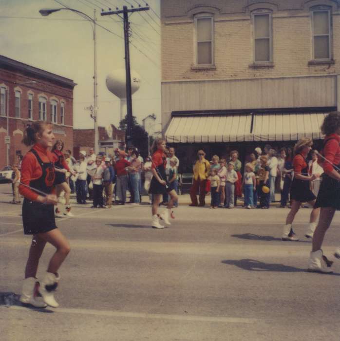 history of Iowa, Iowa History, parade, twirlers, Iowa, Schools and Education, baton, Volker, Kurt, Sumner, IA