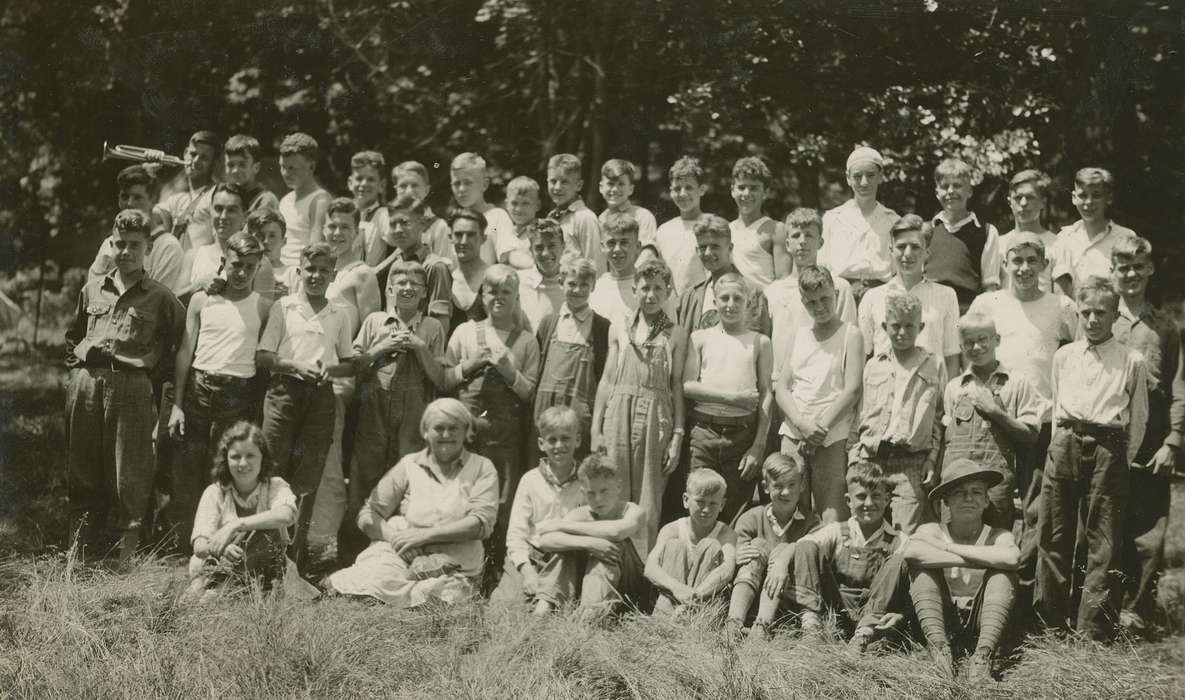 Outdoor Recreation, Portraits - Group, Iowa, Webster City, IA, McMurray, Doug, history of Iowa, boy scouts, Iowa History