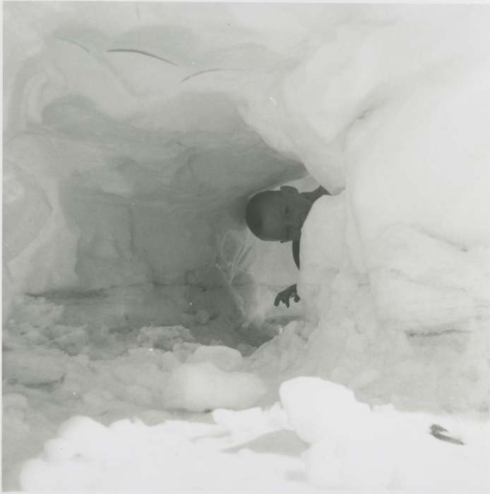 Iowa History, Children, Iowa, history of Iowa, Portraits - Individual, Outdoor Recreation, Holland, John, IA, snow