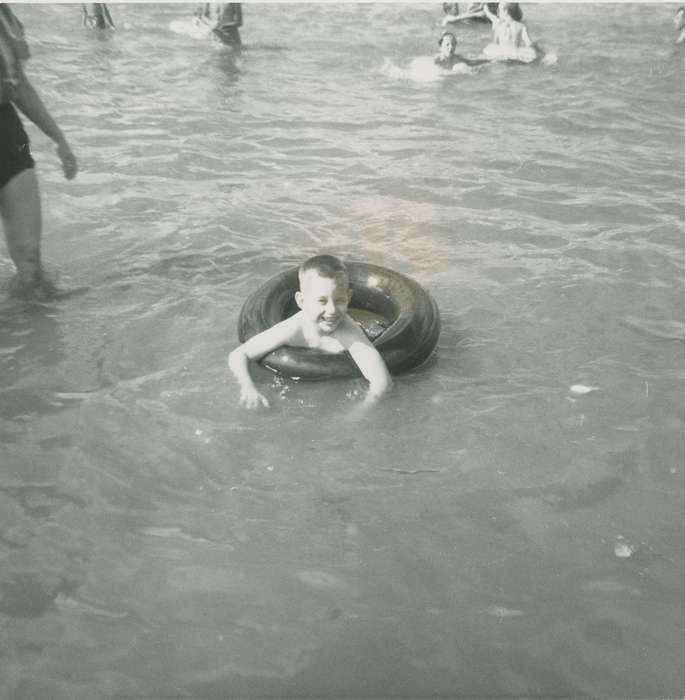Lakes, Rivers, and Streams, okoboji lake, inner tube, Iowa History, Children, Iowa, history of Iowa, lake, Outdoor Recreation, Okoboji, IA, Henderson, Dan