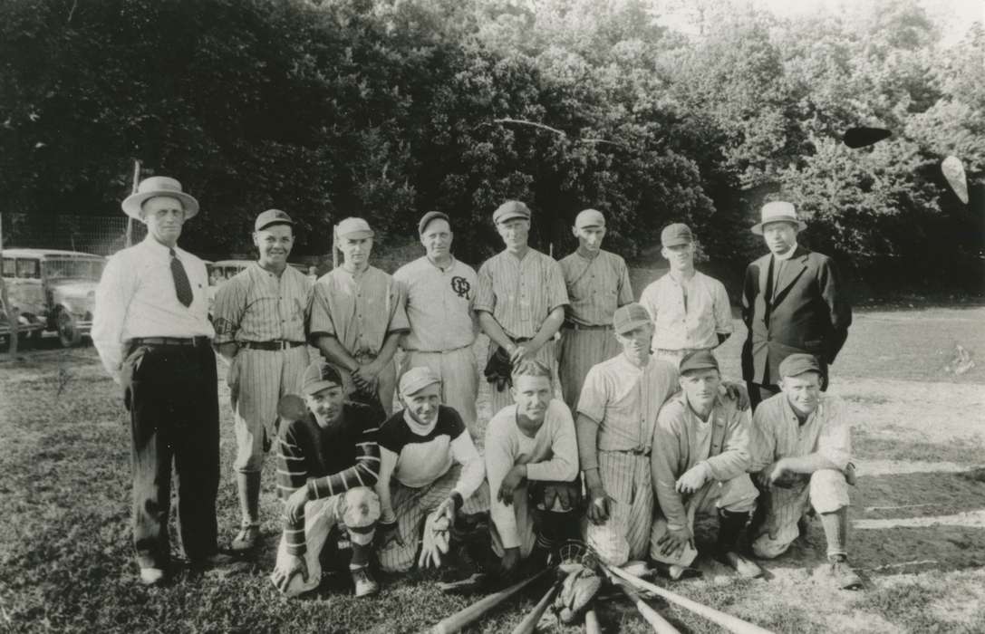 Portraits - Group, IA, Iowa, team, Sports, Logsdon, Teryl, history of Iowa, baseball, Iowa History