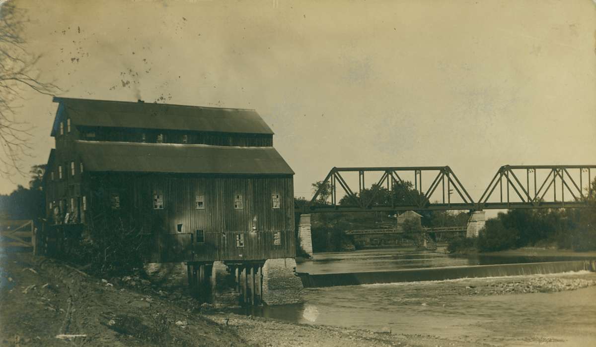 bridge, Iowa History, history of Iowa, Brighton, IA, Businesses and Factories, river, Iowa, Lemberger, LeAnn