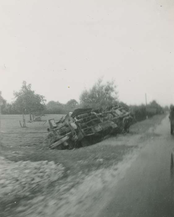 Wrecks, Iowa History, Iowa, Motorized Vehicles, truck, Travel, Campopiano Von Klimo, Melinda, history of Iowa, France