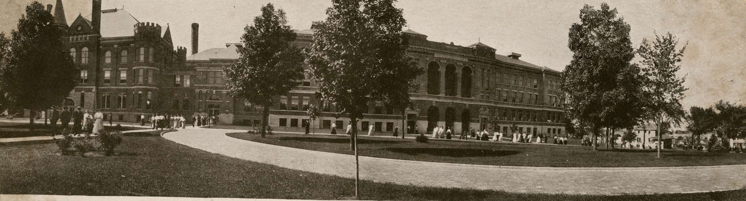 Cedar Falls, IA, history of Iowa, Iowa History, uni, iowa state teachers college, UNI Special Collections & University Archives, Iowa, Schools and Education, old admin, lang hall, university of northern iowa
