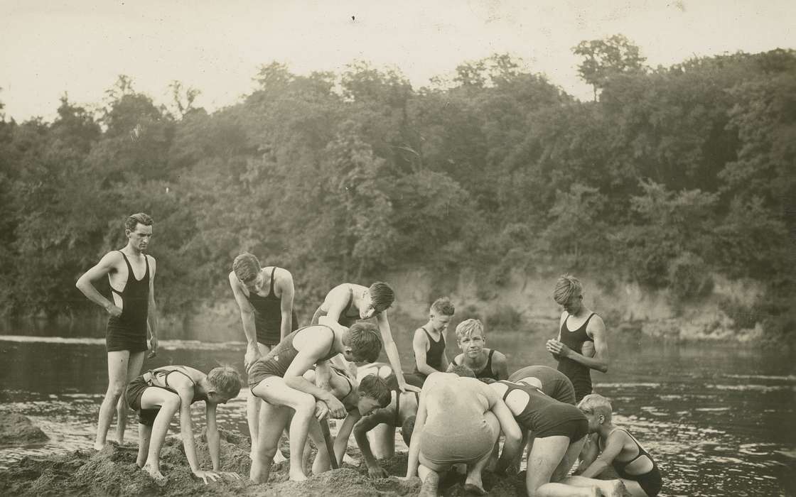 Outdoor Recreation, Iowa, Webster City, IA, McMurray, Doug, Children, swimming, history of Iowa, Lakes, Rivers, and Streams, boy scouts, Iowa History