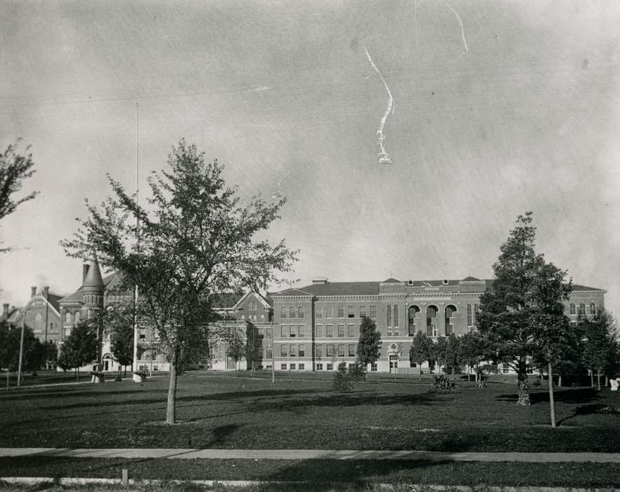 iowa state normal school, Cedar Falls, IA, history of Iowa, UNI Special Collections & University Archives, Iowa, old admin, university of northern iowa, central hall, uni, old gilchrist, Iowa History, Schools and Education, lang hall