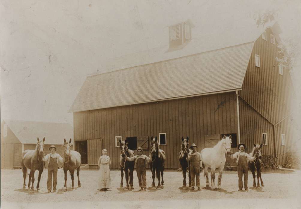 Waterloo, IA, history of Iowa, Farms, Barns, Animals, Iowa, Mountain, Carole, horse, Iowa History, Portraits - Group