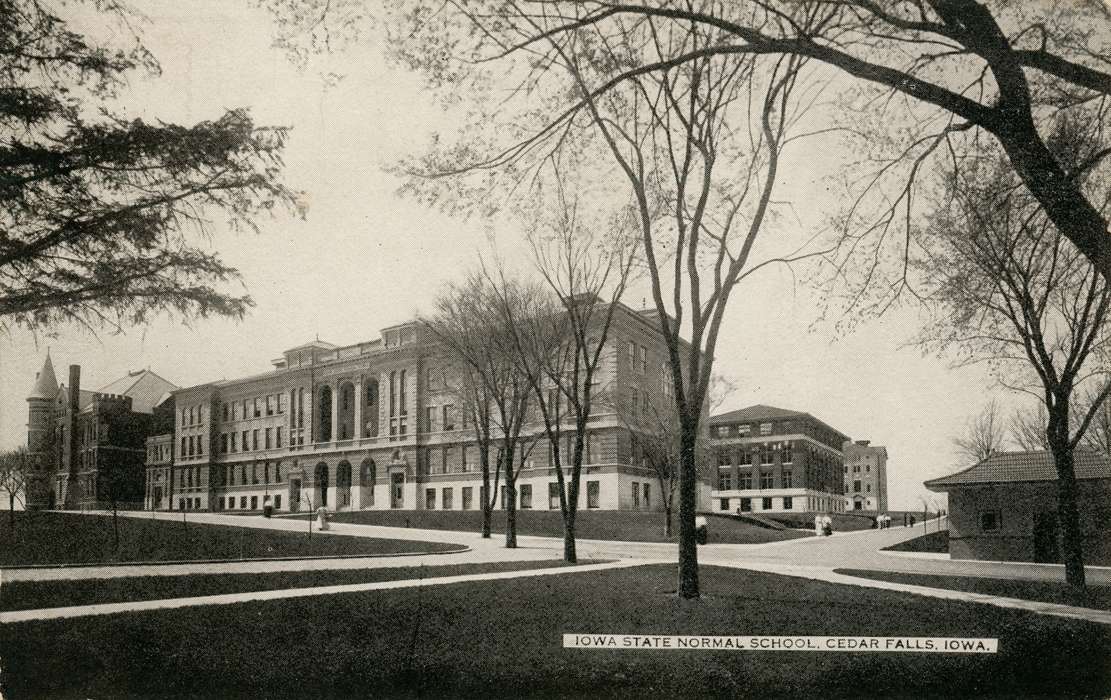 iowa state normal school, history of Iowa, UNI Special Collections & University Archives, Iowa, old admin, university of northern iowa, uni, lang hall, Iowa History, Schools and Education, Cedar Falls, IA