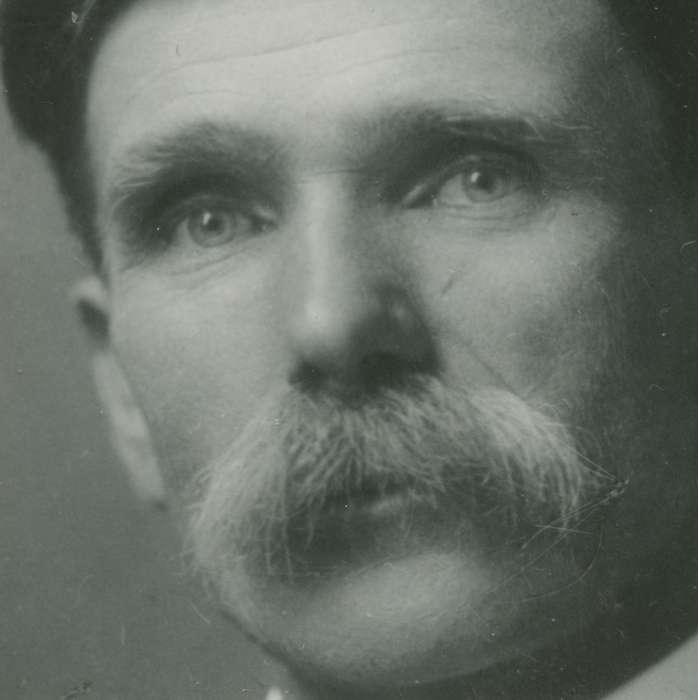 history of Iowa, Iowa, IA, Iowa History, mustache, Berkemann, David, Portraits - Individual