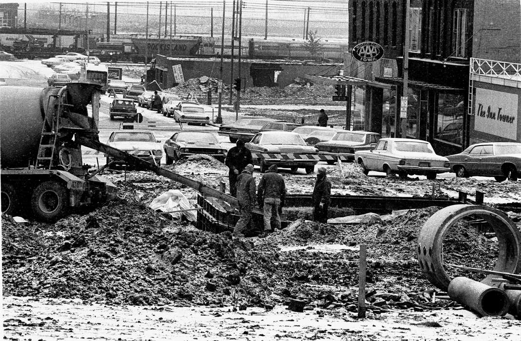 cement truck, Cities and Towns, cement, Iowa, Motorized Vehicles, Iowa History, Lemberger, LeAnn, Ottumwa, IA, history of Iowa, construction