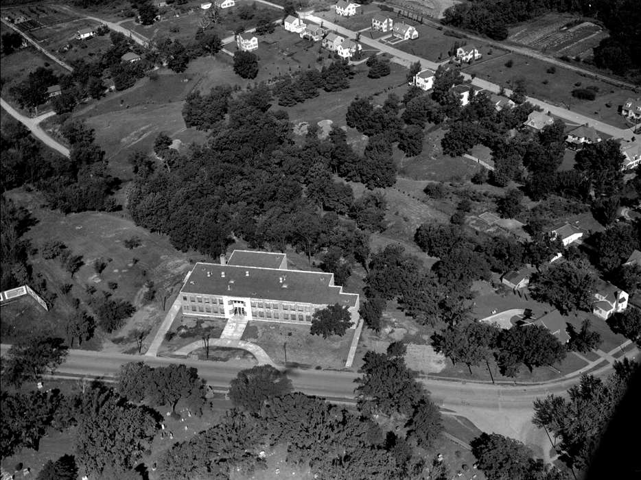 Aerial Shots, Iowa History, Iowa, Schools and Education, Lemberger, LeAnn, history of Iowa, Ottumwa, IA